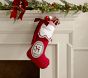 Quilted Ruffle Cuff Christmas Stocking Collection