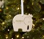 Personalized Elephant Shaped Ornament