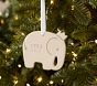 Personalized Elephant Shaped Ornament