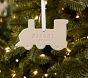 Personalized Train Shaped Ornament