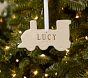 Personalized Train Shaped Ornament