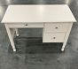 Open Box: Catalina Storage Desk (45"W x 22"D) - Simply White, Brushed Nickel Knobs