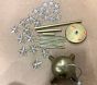 Open Box: Tutu du Monde Chandelier (34"H) - Glass Stars, Antique Brass