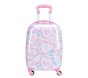 Heart Tie Dye Pink Mackenzie Hard Sided Luggage