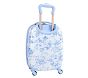 LoveShackFancy Blue Damask Floral Mackenzie Hard Sided Luggage