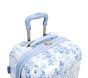 LoveShackFancy Blue Damask Floral Mackenzie Hard Sided Luggage