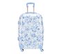 LoveShackFancy Blue Damask Floral Mackenzie Hard Sided Luggage