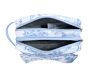 LoveShackFancy Blue Damask Floral Mackenzie Dual Compartment Pouch