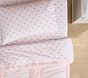 Bella Bow Stripe Organic Cotton Sheet Set