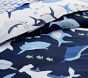 Shark Bite Organic Reversible Duvet &amp; Shams