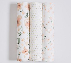 Meredith Floral Organic Muslin Swaddle Set