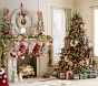 White Felt  With Santa Christmas Wreath