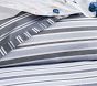 Arlo Stripe Reversible Organic Duvet Cover &amp; Shams