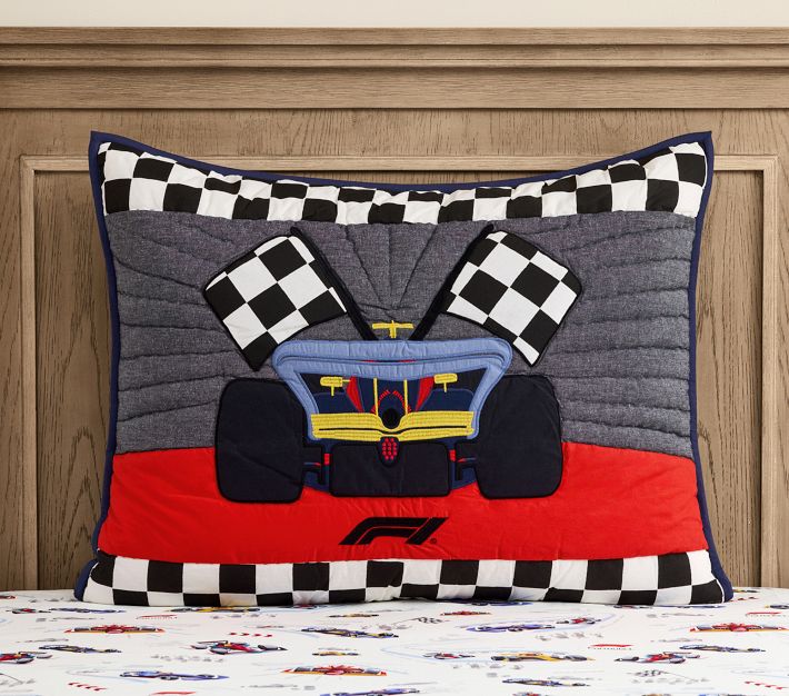Formula 1® Patchwork Quilt & Shams | Pottery Barn Kids