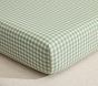 Chris Loves Julia Gingham Organic Cotton Crib Fitted Sheet