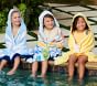Rainbow Shark Kid Beach Hooded Towel UPF 50+
