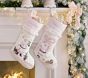 Pink Quilted Christmas Stocking Collection