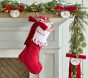 Quilted Ruffle Cuff Christmas Stocking Collection