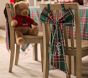 Plaid Bow Christmas Chairbacker