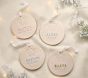 Personalized Mini Footprint Baby's First Disc Ornament
