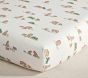 Luxe Critter Organic Cotton Crib Fitted Sheet