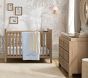 Oxford Stripe Organic Cotton Crib Fitted Sheet