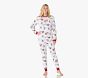 Heritage Santa Adult Organic Cotton Pajama Set