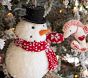 Oversized Sherpa Snowman Ornament