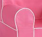 Anywhere Chair<sup>&reg;</sup>,  Bright Pink with White Piping Twill Slipcovers Only