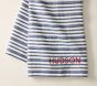 Striped Waffle Weave Baby Blanket