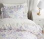 LoveShackFancy Damask Ruffle Cotton Duvet Cover &amp; Shams