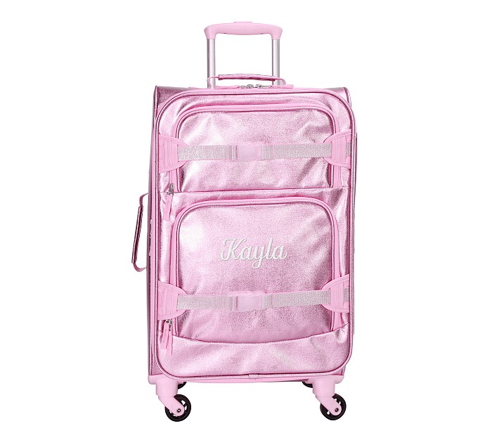 Mackenzie Metallic Pink Ultimate Luggage | Pottery Barn Kids