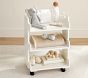 Wood And Acrylic Storage Cart