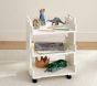 Wood And Acrylic Storage Cart