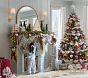 Green Velvet Decorative Trees, Set of 3