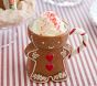 Gingerbread Ceramic Shaped Kids Mugs, Set of 2