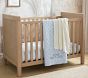 Oxford Stripe Organic Cotton Crib Fitted Sheet