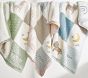 Giraffe Heirloom Sherpa-Backed Patchwork Knit Baby Blanket