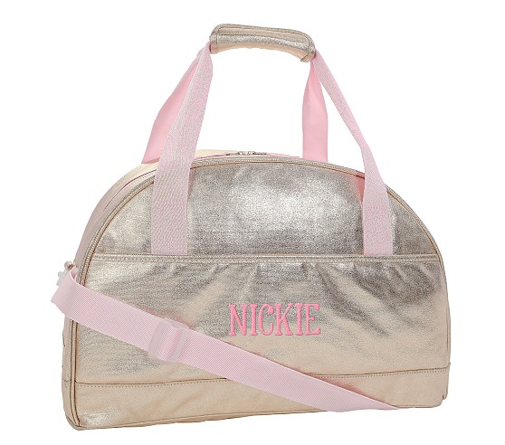 Mackenzie Metallic Gold Ultimate Duffle Bag | Pottery Barn Kids