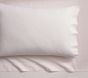 Open Box: Chambray Striped Organic Cotton Sheet Set, Full - Blush