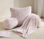 Glow-in-the-Dark Faux Fur Throw &amp; Backrest Pillow Cover