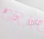 Textured Personalized Bow Pillow