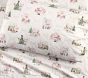 Blush Holly Jolly Santa Organic Cotton Sheet Set