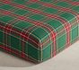 Stewart Plaid Flannel Organic Crib Fitted Sheet