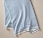 Preppy Soft Touch Knit Border Baby Blanket
