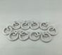 Open Box: Curtain Round Rings, Set of 10 - White
