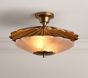 Chris Loves Julia Scallop Semi Flush Mount (13")