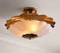 Chris Loves Julia Scallop Semi Flush Mount (13")