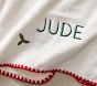 Tiny Holiday Wishes Embroidered Baby Blanket