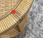 Open Box: Circular Rattan Side Table (17") - Natural
